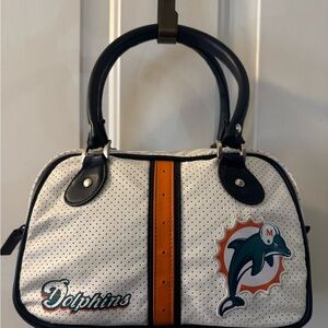 NFL brand Miami Dolphins small handbag.